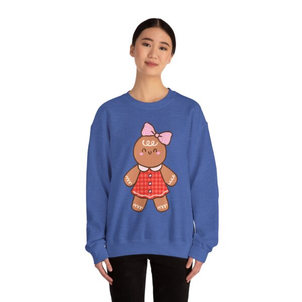 18247372400193585603_2048.jpeg Gingerbread Girl Crewneck Sweatshirt — Cute Holiday Cookie Graphic