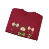 Christmas Nurse Crewneck Sweatshirt — Cute Holiday Medical Ribbon & Icons Design