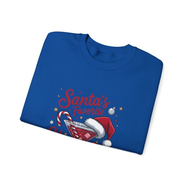 Christmas Sweatshirt - "Santa's Favorite Hot Mess" Crewneck Holiday Sweater