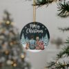 1981210072297718228_2048.jpeg Merry Christmas Family Ceramic Ornament — Personalized Two-Sided Holiday Decor