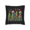 2161463342399237283_2048.jpeg Christmas Cactus Pillowcase — Festive Pickle Cactus Family Decorative Throw Pillow