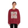2568589978724543356_2048.jpeg Snowman Gift Box Crewneck Sweatshirt — Cute Holiday Snowman Quartet Design