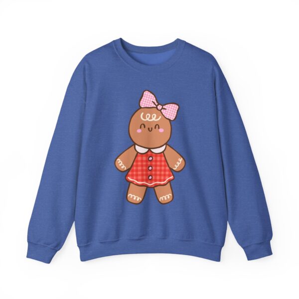 2779913746130148924_2048.jpeg Gingerbread Girl Crewneck Sweatshirt — Cute Holiday Cookie Graphic
