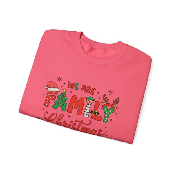 Family Christmas 2025 Crewneck Sweatshirt – "We Are Family" Holiday Sweatshirt