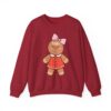 2903131426340383407_2048.jpeg Gingerbread Girl Crewneck Sweatshirt — Cute Holiday Cookie Graphic