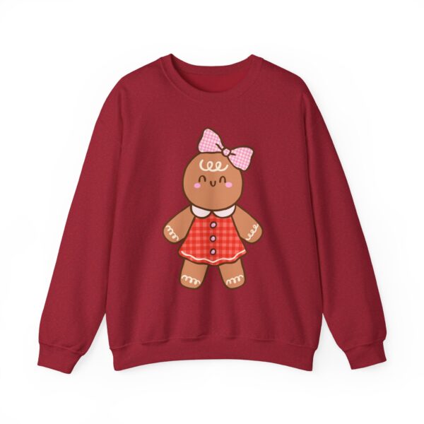 2903131426340383407_2048.jpeg Gingerbread Girl Crewneck Sweatshirt — Cute Holiday Cookie Graphic