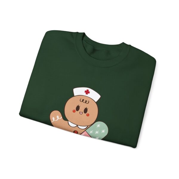 Gingerbread Nurse Crewneck Sweatshirt – Cute Holiday Medical Cookie Design
