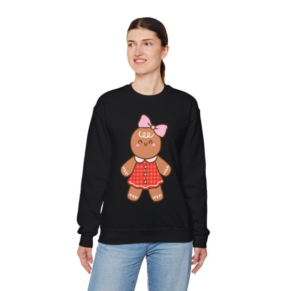 3533854912712045137_2048.jpeg Gingerbread Girl Crewneck Sweatshirt — Cute Holiday Cookie Graphic