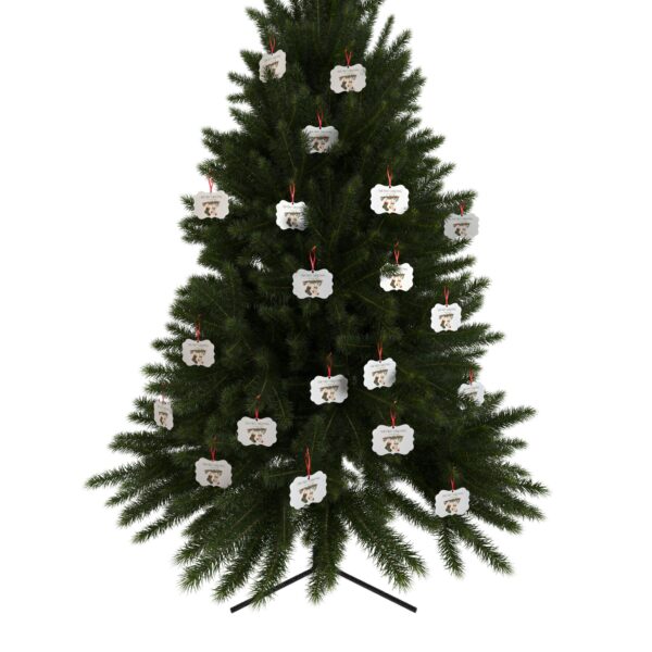 Our First Christmas Married Aluminum Ornament — Personalized Hanging Holiday Decoration (1/5/10/20 pcs)