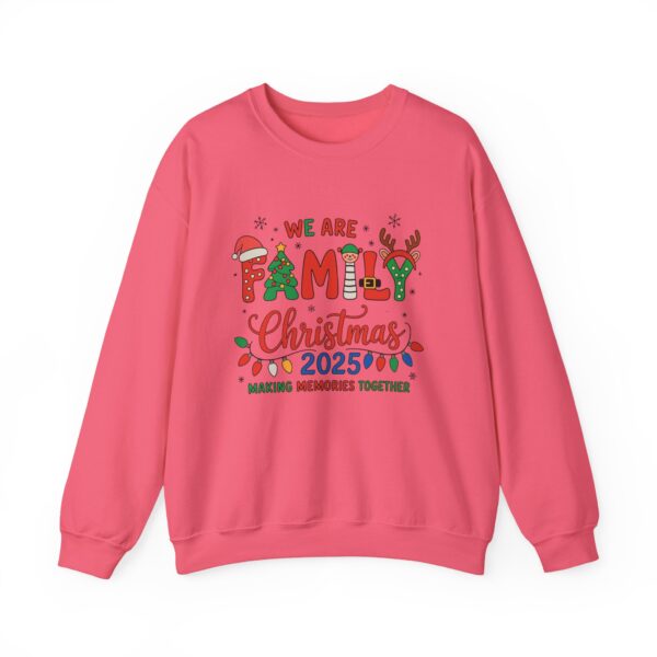 Family Christmas 2025 Crewneck Sweatshirt – "We Are Family" Holiday Sweatshirt