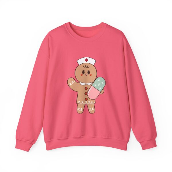 Gingerbread Nurse Crewneck Sweatshirt – Cute Holiday Medical Cookie Design