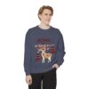 435806104340986517_2048.jpeg Christian Christmas Sweatshirt — "The Jesus Era" Festive Reindeer Crewneck
