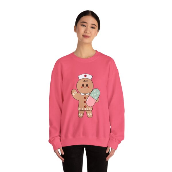 Gingerbread Nurse Crewneck Sweatshirt – Cute Holiday Medical Cookie Design