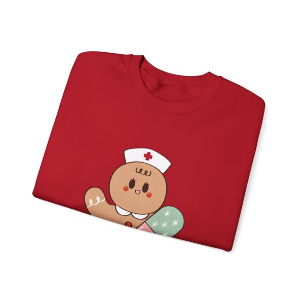 Gingerbread Nurse Crewneck Sweatshirt – Cute Holiday Medical Cookie Design