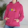 Cool Vibes Hoodie — Retro Smiley Colorblock Graphic Pullover