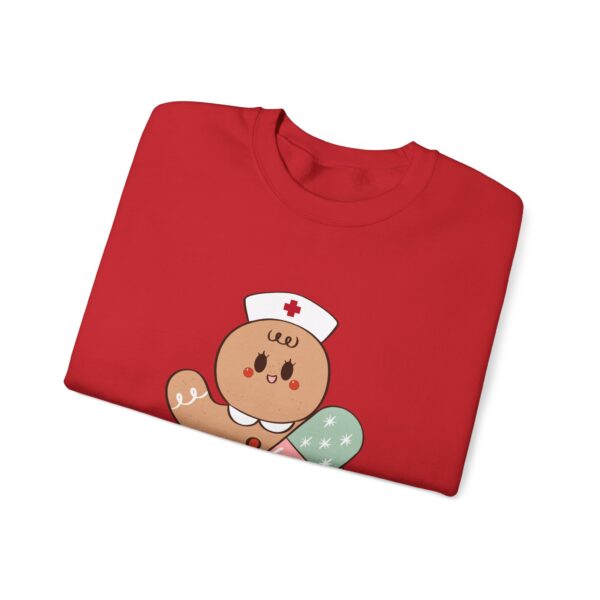Gingerbread Nurse Crewneck Sweatshirt – Cute Holiday Medical Cookie Design