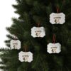 Our First Christmas Married Aluminum Ornament — Personalized Hanging Holiday Decoration (1/5/10/20 pcs)