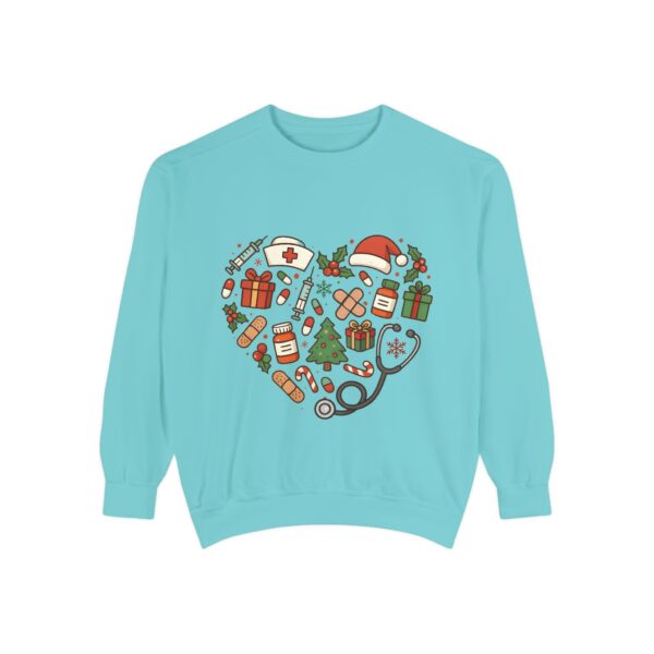 Nurse Christmas Sweatshirt — Holiday Medical Heart Design