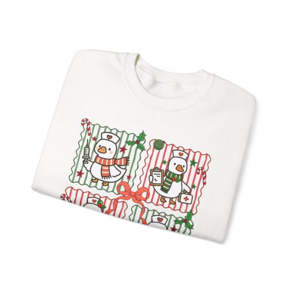 5455627743674613588_2048.jpeg Snowman Gift Box Crewneck Sweatshirt — Cute Holiday Snowman Quartet Design
