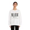 Believe John 14:1 Sweatshirt — Inspirational Christian Crewneck