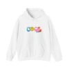 Cool Vibes Hoodie — Retro Smiley Colorblock Graphic Pullover