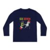 Youth Long Sleeve Tee — 'Six Seven'