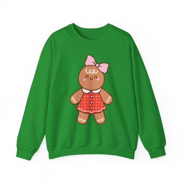 6160358687990866903_2048.jpeg Gingerbread Girl Crewneck Sweatshirt — Cute Holiday Cookie Graphic
