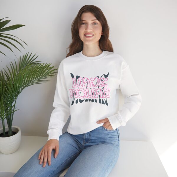6200234665813924116_2048.jpeg Woman Crewneck Sweatshirt — 'woman' Brand Logo