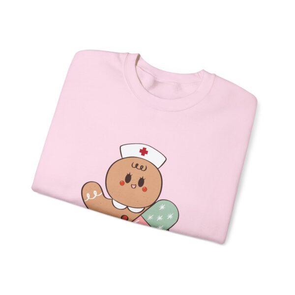 Gingerbread Nurse Crewneck Sweatshirt – Cute Holiday Medical Cookie Design