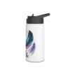 Just Breathe Stainless Steel Water Bottle — Dandelion & Feather Inspirational Design