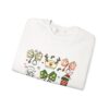 Christmas Nurse Crewneck Sweatshirt — Cute Holiday Medical Ribbon & Icons Design
