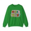 Crewneck Sweatshirt — Merry & Bright Colorful Holiday Graphic