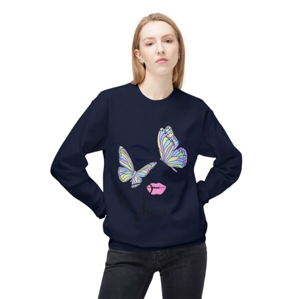 6968055323153898457_2048.jpeg Butterfly Face Crewneck Sweatshirt