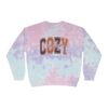 750298014210784183_2048.jpeg Tie-Dye Sweatshirt — "Cozy" Graphic Crewneck