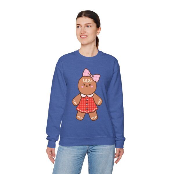 7511307306420692043_2048.jpeg Gingerbread Girl Crewneck Sweatshirt — Cute Holiday Cookie Graphic