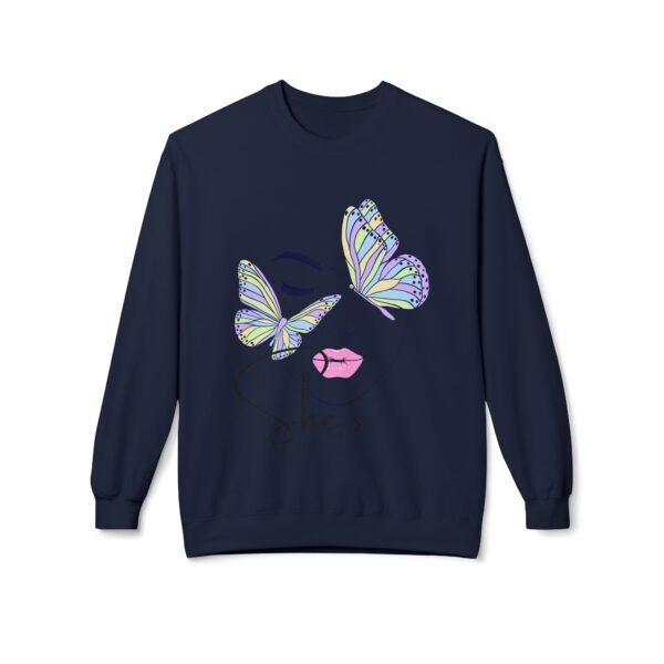 8062743003363003955_2048.jpeg Butterfly Face Crewneck Sweatshirt