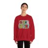 Crewneck Sweatshirt — Merry & Bright Colorful Holiday Graphic