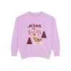 8161783388265853956_2048.jpeg Christian Christmas Sweatshirt — "The Jesus Era" Festive Reindeer Crewneck