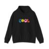 Cool Vibes Hoodie — Retro Smiley Colorblock Graphic Pullover