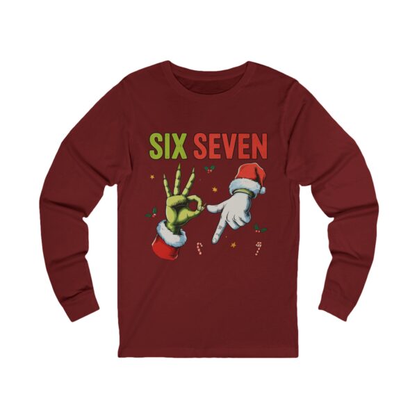 8576395456802540911_2048.jpeg Six Seven Holiday Graphic Long Sleeve Tee