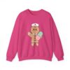 Gingerbread Nurse Crewneck Sweatshirt – Cute Holiday Medical Cookie Design