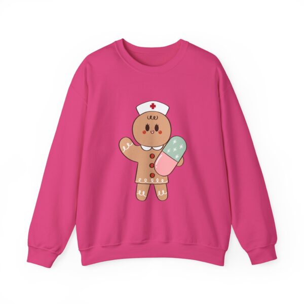 Gingerbread Nurse Crewneck Sweatshirt – Cute Holiday Medical Cookie Design