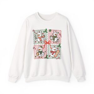 9082730144047664852_2048.jpeg Snowman Gift Box Crewneck Sweatshirt — Cute Holiday Snowman Quartet Design