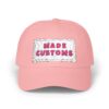 Made Customs White Dad Cap — Embroidered Patch Baseball Hat
