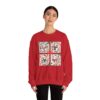 9444617356580922656_2048.jpeg Snowman Gift Box Crewneck Sweatshirt — Cute Holiday Snowman Quartet Design