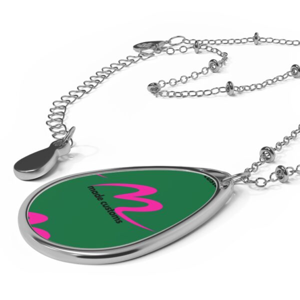Personalized Oval Necklace wear your brand