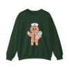 Gingerbread Nurse Crewneck Sweatshirt – Cute Holiday Medical Cookie Design