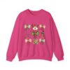 Christmas Nurse Crewneck Sweatshirt — Cute Holiday Medical Ribbon & Icons Design