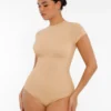 Feelingirl-Seamless-Slim-Tank-Bodysuits-Outfits-for-Going-Out-SK1f2 FeelinGirl Tummy Control Seamless Short Sleeve Bodysuit